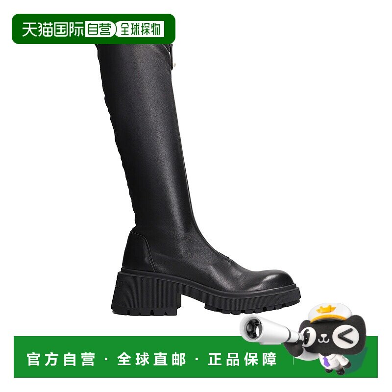 JIMMY CHOO 女士靴子 J000177967BLACK AW2025 黑色厚底鞋长筒靴