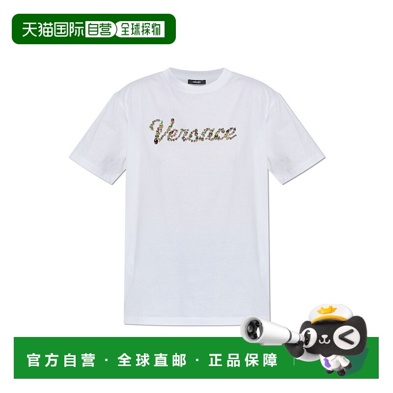 1h可退 VERSACE 女士T恤 10232111A172242W070 SS2026 白色