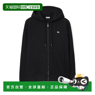 男士 黑色 外套 AW2025 骑士印章棉质拉链连帽 81128081 BURBERRY