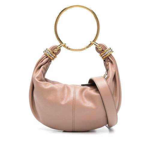CHLOÉ 女士单肩包 CHC24AS611N72527 AW2025 卡其色 Bracelet lea