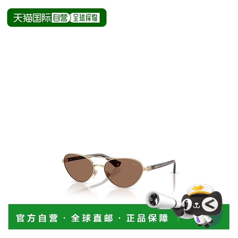 BURBERRY 女士眼镜 BE3165110973 AW2024 棕色 几何框太阳镜