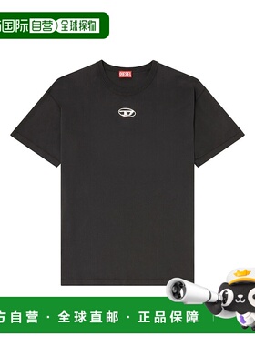 DIESEL 男士T恤 A202970JMBB900 SS2026 黑色 T NORM IOD男装上衣