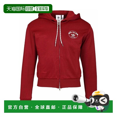 ADIDAS 男士卫衣 JM8298 AW2025 红色 Wales Bonner 运动有帽衫