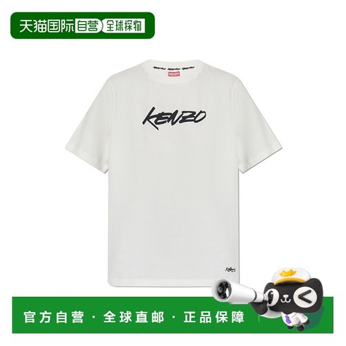 KENZO 女士T恤 FF62TS5544SG02 AW2025 白色 T-shirt with printe