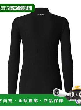 PINKO 女士针织衫 105752A2TOZ99 AW2025 黑色 高领毛衣长袖