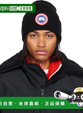 1h可退 潮奢 Canada Goose 加拿大鹅 男士 黑色 Arctic 毛线帽 69