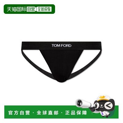 1h可退 TOM FORD 男士内裤 T4LC610400002 CO 黑色 Jockstrap wit