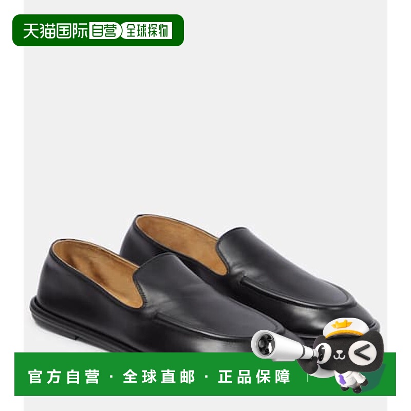 1h可退 潮奢 The Row 女士 Canal 皮质乐福鞋 black黑色 舒适时尚