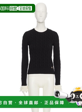 VALENTINO 女士针织衫 BKC62D9230NA CO 黑色 羊绒长袖套衫