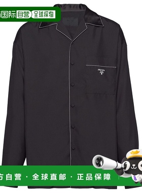 PRADA 男士衬衫 SC737SOOO10HXF0002 SS2025 黑色