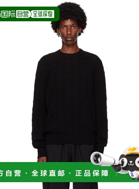 1h可退 潮奢 Givenchy 纪梵希 男士 黑色 4G 针织衫 BM90RX4YJJ