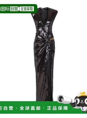 BALMAIN 女士连衣裙 GF1RPB05XL640PA SS2026 黑色 Sequin dress