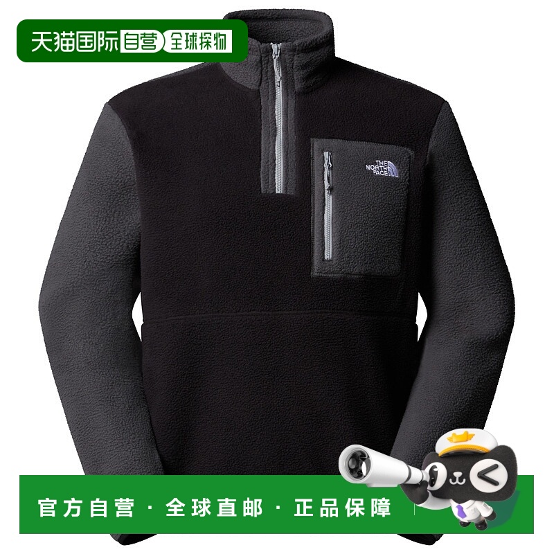 1h可退 THE NORTH FACE 男士抓绒衣 0055404TNFBLACKASPHALTGREYM