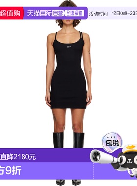 1h可退 潮奢 off-white 女士 黑色 Off Stamp Basic Rib Tank 连