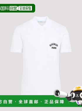 GIVENCHY 男士衬衫 BML00T3YSD100 SS2026 白色 Polo with logo