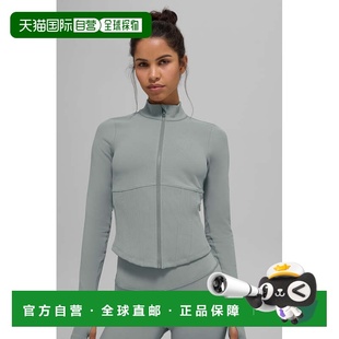 女款 alo 休闲舒适纯色拉链夹克外套 Airbrush w4529rBlack yoga