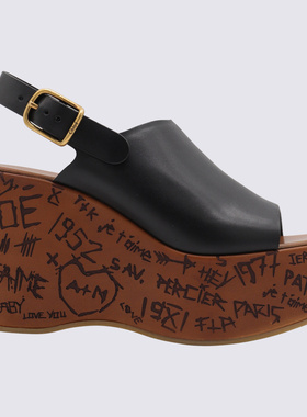 1h可退 香港直邮CHLOÉ 女士凉鞋 CHC25U10GLU001 AW2025 黑色