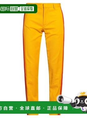1h可退 潮奢 Moschino 莫斯奇诺 男士 休闲长裤 yellow黄色 舒适