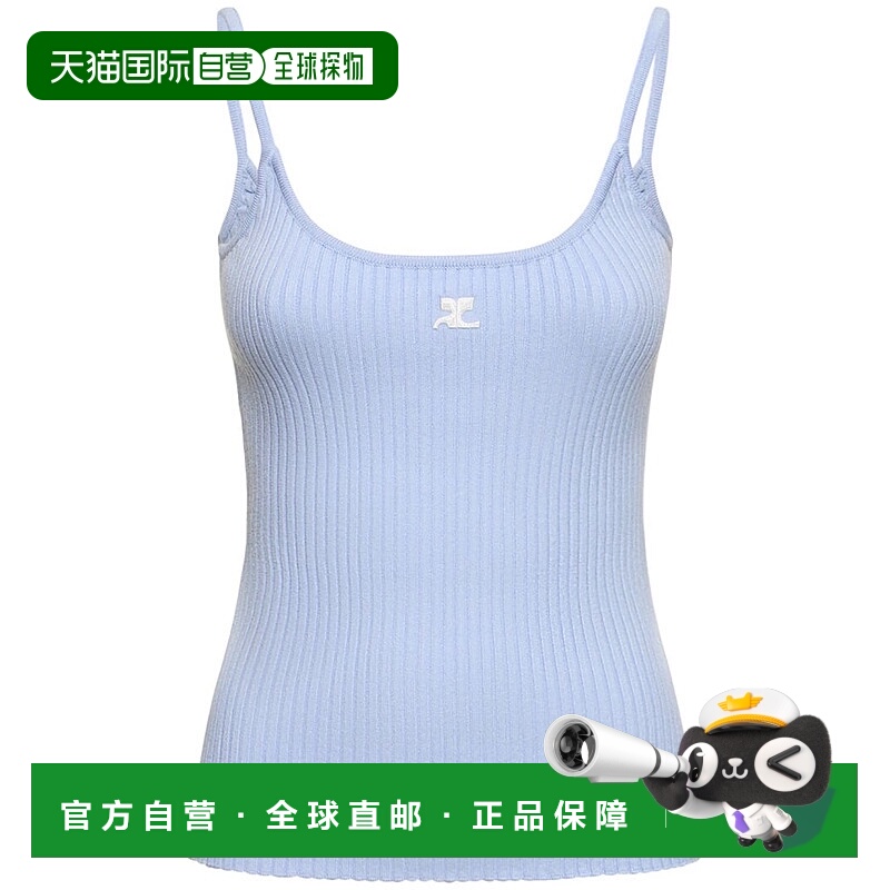 1h可退 潮奢 Courreges 女士 针织背心 blue蓝色 舒适时尚