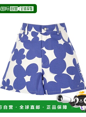 MARNI 女士短裤 PAMA0543S0UTC462DIB26 AW2025 蓝色阔腿裤直筒裤