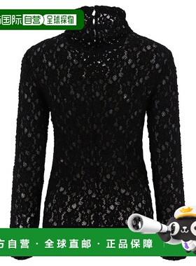 CHLOÉ 女士T恤 C23WHT05410001 AW2024 黑色 长袖高领上衣