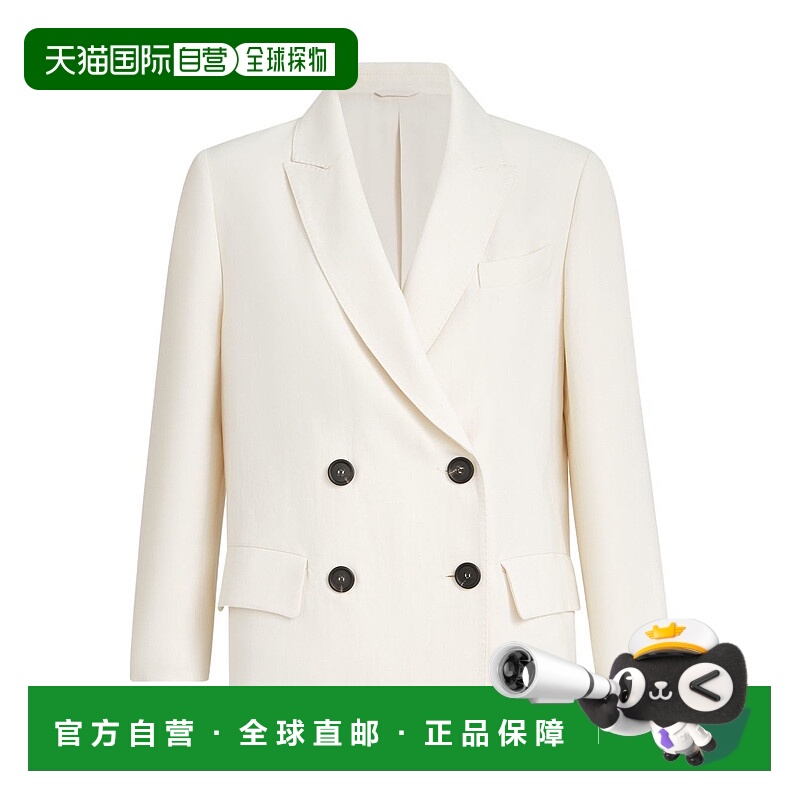 1h可退 潮奢 Brunello Cucinelli 布内罗 古奇拉利 女士 奶油色夹