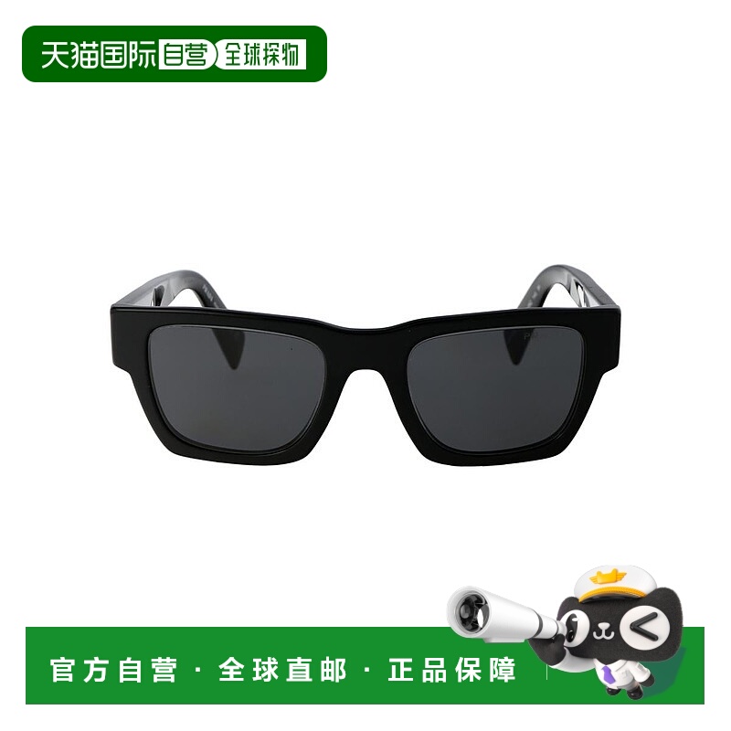 1h可退 PRADA 男士太阳镜 0PRA06S16K08Z SS2025 黑色 Sunglasses