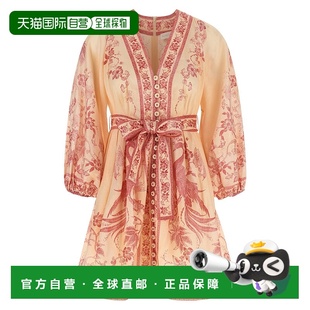 潮奢 深V迷你连衣裙 ZIMMERMANN LUCKY 3500DSS252 女士 1h可退