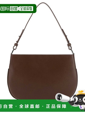 1h可退 潮奢 BY FAR 女士 ISSA 棕色皮革肩包 22CRISSSTCELARTABA