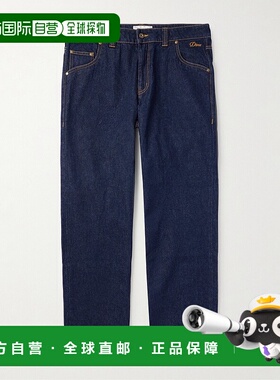 1h可退 潮奢 Dime 男士 直筒Logo刺绣牛仔裤 DIMEFA2445INDIndigo
