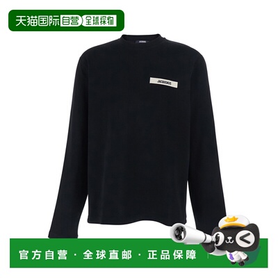 1h可退 潮奢 Jacquemus 男士 'Le Gros Grain' on Front 黑色圆领
