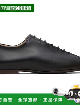 1h可退 潮奢 Lemaire 女士 黑色 Souris Flat Classic 德比鞋 FO0