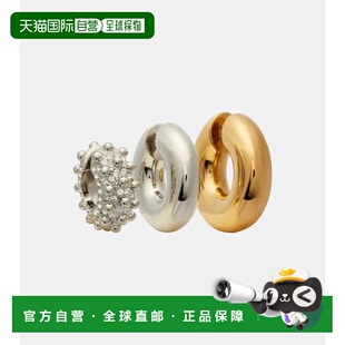 女士 全耳式 耳环 1h可退 metal金属色 Rabanne 3件套 舒适 潮奢