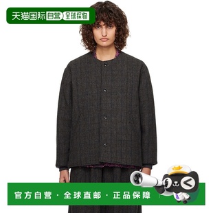 女士 灰色 夹克 潮奢 PU105 Neck Needles Crew 1h可退 Quilted