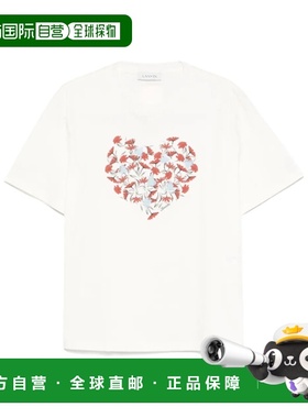 LANVIN 男士T恤 RUTS0115J189060 SS2025 白色 短袖T恤