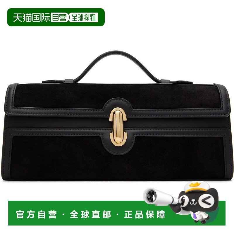 1h可退 潮奢 SAVETTE 女士 黑色 Slim Symmetry Pochette 手提包
