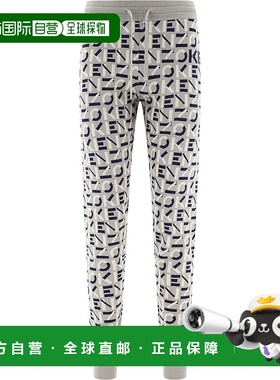 KENZO 女士休闲裤 FB52PA5313SC95 AW2022 灰色 Monogram printed
