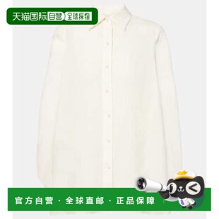 女士 ZIMMERMANN 褶皱苎麻衬衫 beige米色 1h可退 舒适时尚 潮奢