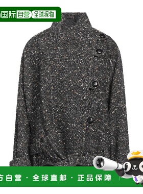 1h可退 潮奢 ISABEL MARANT 女士 双排扣大衣 black黑色 舒适时尚