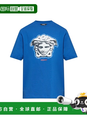 VERSACE 男士T恤 10133021A167531UO40 SS2026 蓝色范思哲