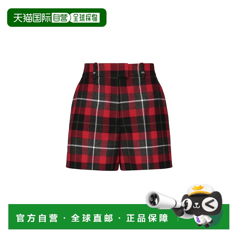 1h可退 潮奢 DIOR 迪奥 女士 Christian 格紋短褲 511P13A1640