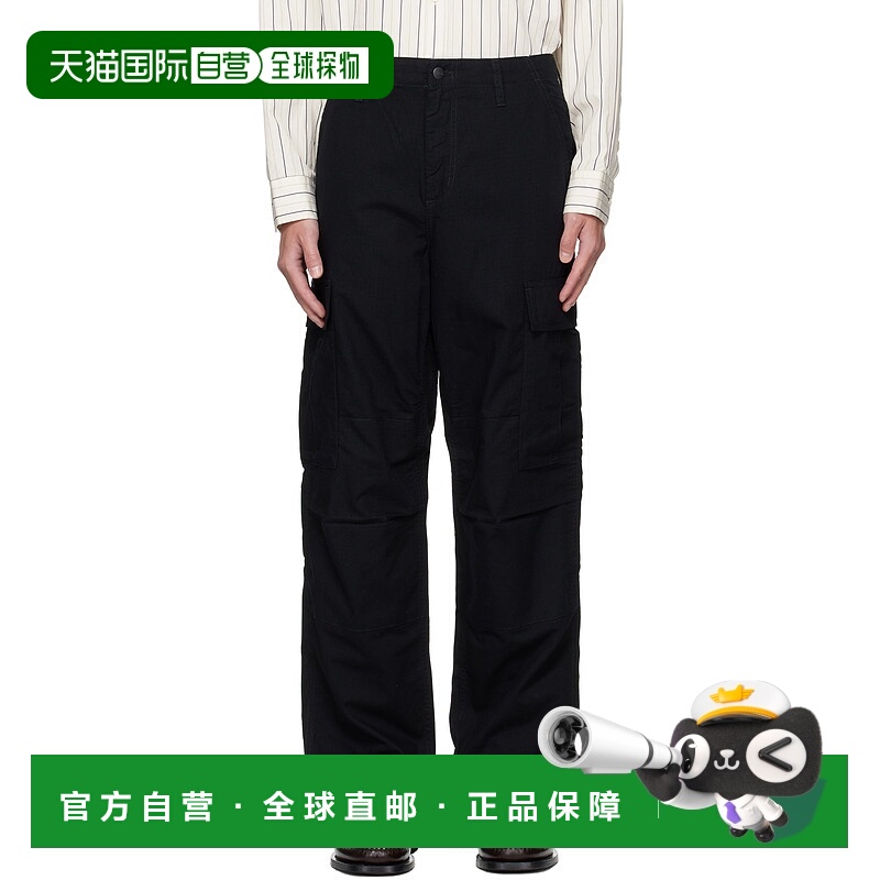 1h可退 潮奢 CARHARTT WIP 男士 黑色 Regular 工装裤 I032467