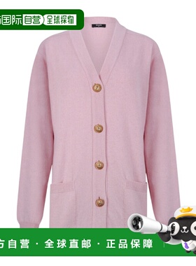 BALMAIN 女士针织衫 GF1KO003KI874HR SS2026 粉红色长袖羊绒