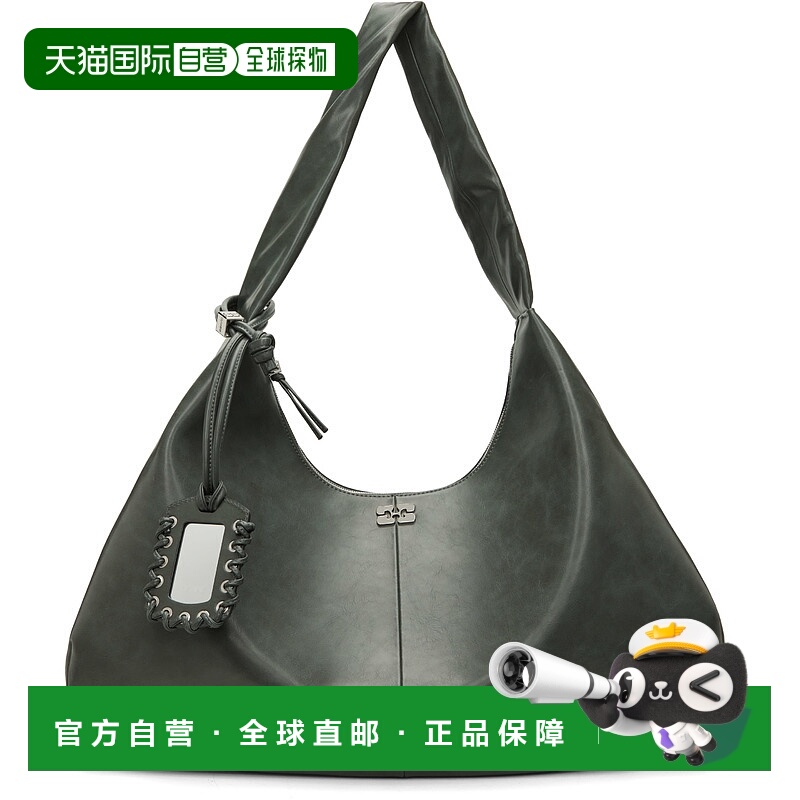 1h可退 潮奢 GANNI 甘尼 女士 灰色 XXL 单肩包 A6802