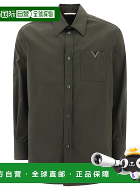VALENTINO 男士衬衫 4V3CIA9ACKVL90 SS2024 绿色男装