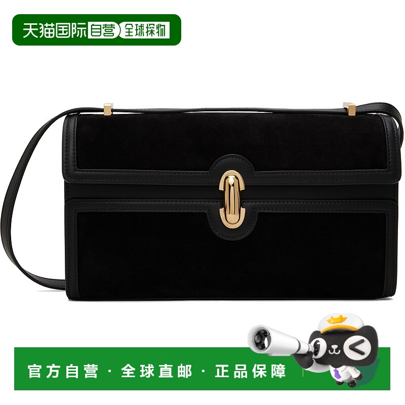 潮奢 SAVETTE 女士 黑色 Symmetry 26 单肩包 H0101414