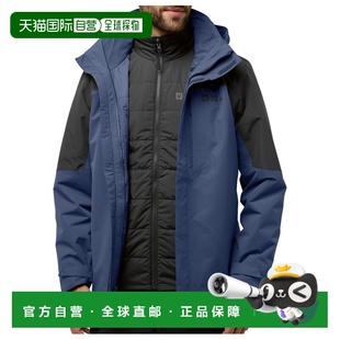 户外狼爪冲锋衣 男士 0046169MIDNIGHTSKY硬壳 WOLFSKIN JACK