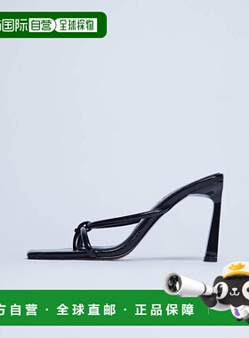 1h可退 潮奢 Topshop 女士 loop 花朵缠带鞋头高跟鞋(黑色)单鞋