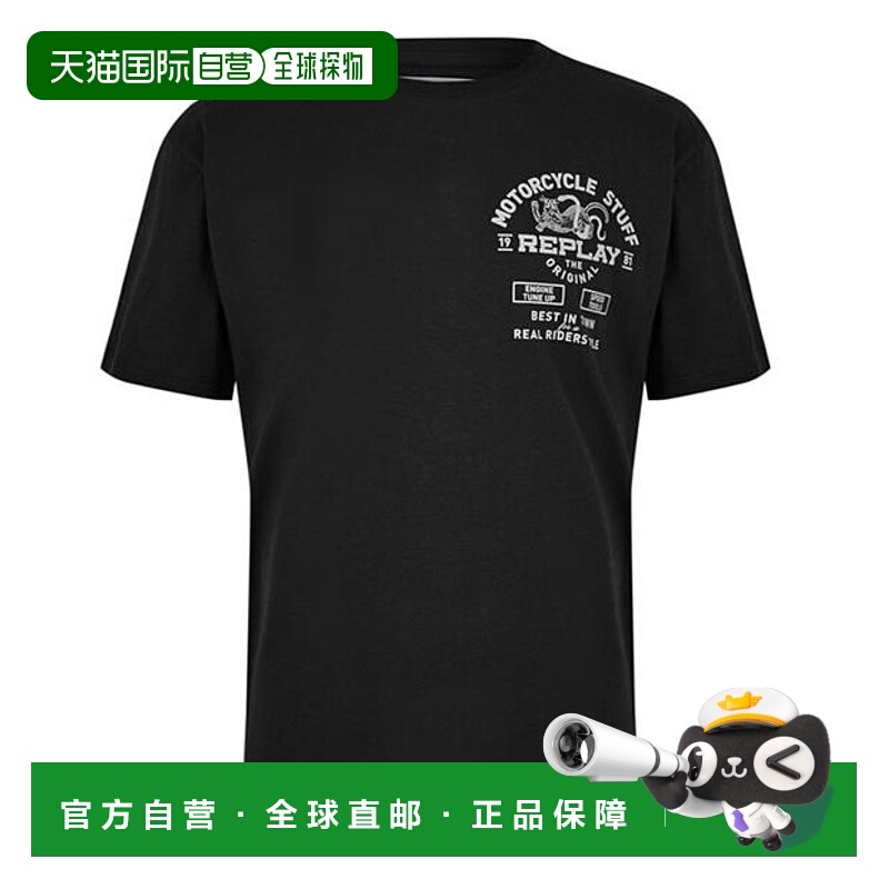 1h可退 潮奢 Replay 男士 机车羽绒合体款T恤  舒适时尚