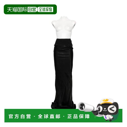 RICK OWENS 女士半身裙 RP01F6381N09 SS2026 黑色